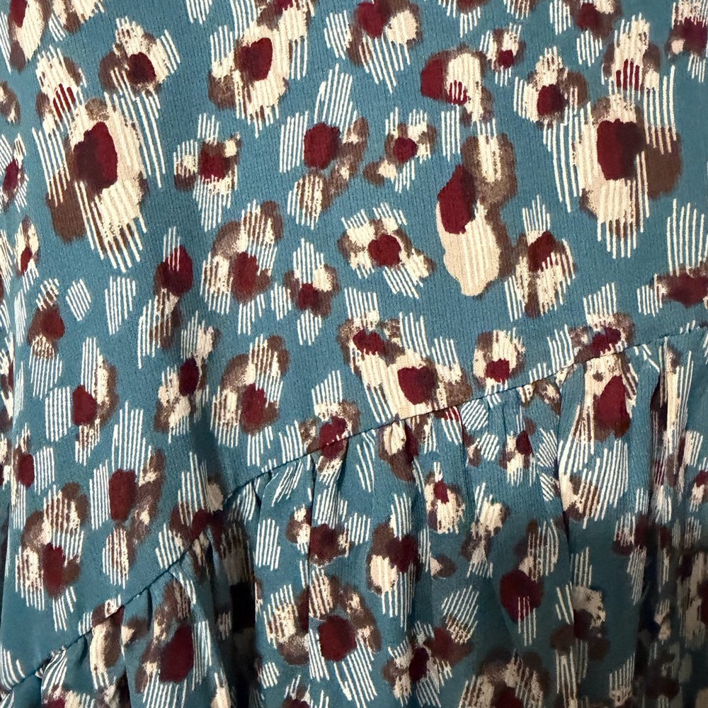 Leopard Umgee Flowy Dress Sz L - Picture 2 of 8